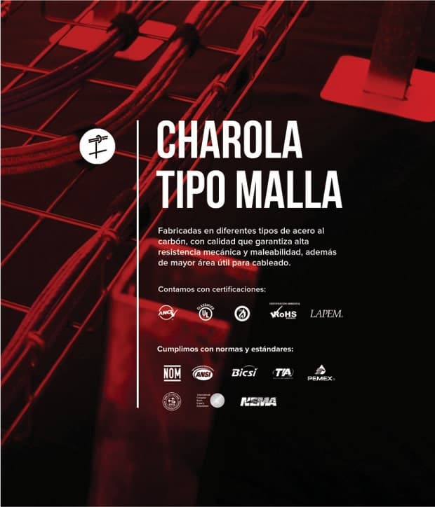 Charola tipo malla